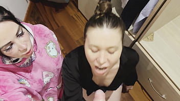 Preview 2 of Hot Porn Mms Yutube - HORNY SLUTS GIVE HUGE DICK GUY THE SLOPPIEST DOUBLE BLOWJOB EVER