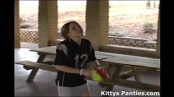 Preview 2 of Scandal Videos Com - Cute teen football girl Kitty wants to play