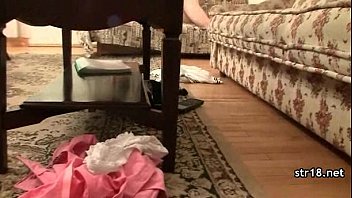 Preview 1 of Mistriss Blowjob On Slave - Outstanding teen sex skills