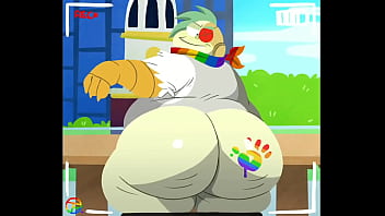 Preview 1 of Issa Bella Stone - Thicc chubby guys twerking and fucking outside for PRIDE!!