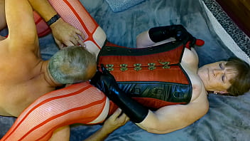 Preview 4 of Australia Hd X Video - Steampunk Granny&#039_s Fingering &amp_ Cunni Cums
