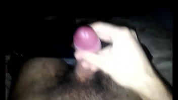 Preview 2 of Sexy Teen Trans - Pre cum with huge cumshot gozando muito