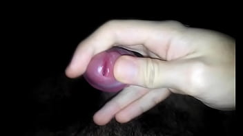 Preview 1 of Sexy Teen Trans - Pre cum with huge cumshot gozando muito
