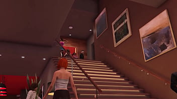 Preview 1 of Little Boy Aunt - GTA 5 - Party Babe gets Fucked During a Party