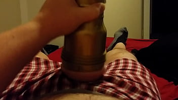 Preview 1 of Thins Of - solo fleshlight and busting a nut,  cum,   solo masturbation amateur