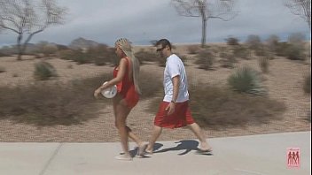 Preview 1 of Miss World Fucking - Big titted blonde shemale getting pounded