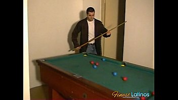 Preview 1 of Biggest Cocks In Porn - Mauricio Gets Horny While Playing Pool