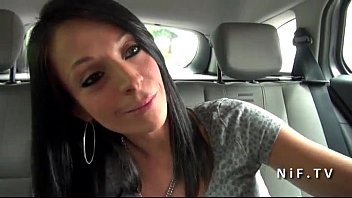 Preview 1 of Evening Celeb - Gorgeous amateur french slut hard sodomized by the taxi driver