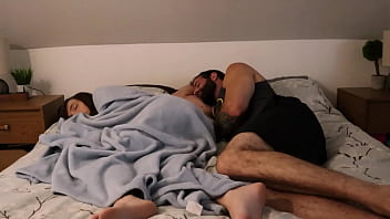 Preview 1 of Eyes Gogel - Unplanned Sex between Stepsister and Stepbrother. Sharing a bed with Stepmom.