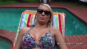 Preview 2 of Piss Disgusted - Busty girlfriend in bikini banged