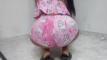 Preview 1 of Po Nhub - Camara en frente de la nevera chica bbw