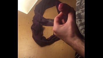 Preview 1 of Oil All Over - girlfriends pantie jerk off