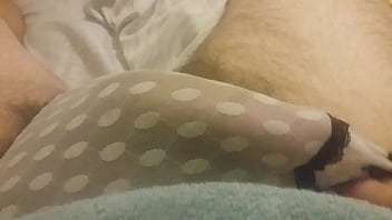 Preview 1 of Pelan Saynk - Stroking my cock and cumming in my girlfriends panties