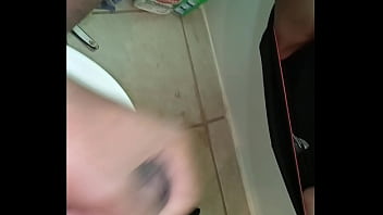 Preview 4 of Rimming Lez - Stroker while in the bathroom part four