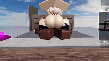 Preview 3 of Mom Sex Fuck Son Japan - Chica blanca de roblox se encuentra con un BBC (termina mal)