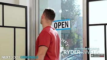 Preview 1 of M Sex Fauk - &quot_Does That Really Work?&quot_ - Stressed Out Hunk Waiter Flip Fucks Tatted Colleague