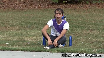 Preview 1 of Nina Saali - Devin Chase Works Out By Taking A Black Cock