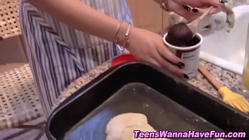 Preview 3 of Leggings Lesbian - Cumswapping teen fucked