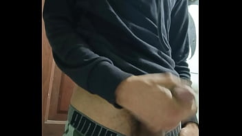 Preview 4 of Xxx Spiderman - young man masturbating his big cock solo