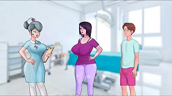 Preview 3 of Fashion Mom Touch Boy - Sex Note Cap 3 - una buena mamada de una MILF antes de dormir
