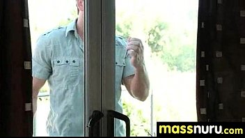 Preview 1 of Massag Become Sex - Sweetie gives a hot slippery nuru massage 1