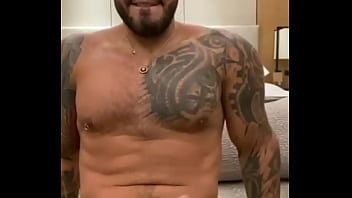 Preview 3 of Matura Pompino - You big tattoed man VIKTOR ROM masturbating his big cock BBC