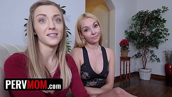 Preview 2 of Fast Time Girl Xxx Hot Old Man - Hot StepMom Aaliyah Love &amp_ Her Milf StepSis Karla Kush Take Turns Riding Young Dick - PervMom