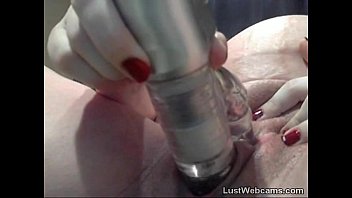 Preview 4 of Pantyhose Upskirt Sexy Legs - Pregnant brunette masturbates with dildo on cam