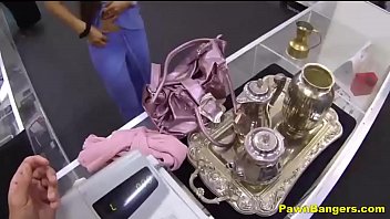 Preview 3 of Cogetuvecom - Sexy Young Nurse Stuffs Panties Up Her Cunt For Cash
