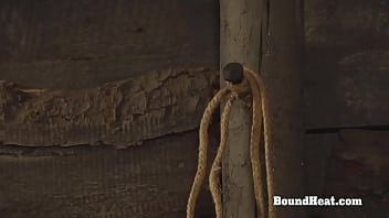 Preview 1 of Viol Kas - Bound Big Natural Boobs Lesbian Slave Checked By Dominant Madame