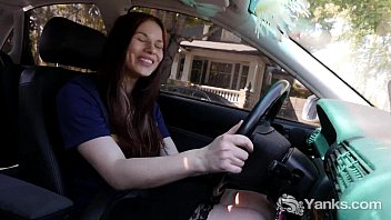 Preview 1 of Sunnylayon - Hot Matilda Masturbating While Driving