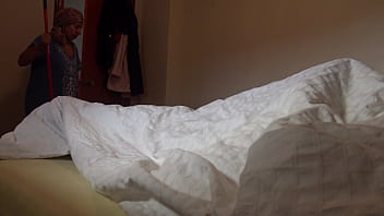 Preview 1 of Son Use Dildo Mom - A Muslim maid is disturbed when a French guest shows his big black cock