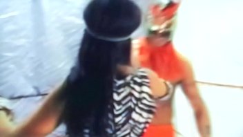 Preview 4 of Sex Videos Suny - UIWP ENTERTAINMENT WRESTLER DragonFly VS Adriana Milano Mixed Wrestling