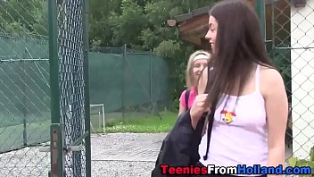 Preview 1 of Blackmailed By Shopkeeper - Tiny tennis teen fingered
