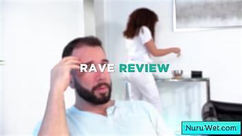 Preview 1 of Lisa Ann With Glasses - Ebony sex masseuse gives wet nuru amssage - Will Pounder,  Willow Ryder