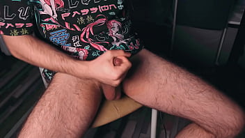 Preview 4 of Jav Tanea - A young guy came home after work,  turned on porn and started jerking off (ASMR MASTURBATION )