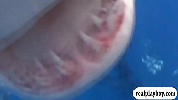 Preview 2 of Youporno Gorda - Badass babes swam in shark cage and snowboarding while naked