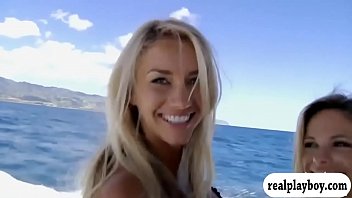 Preview 1 of Youporno Gorda - Badass babes swam in shark cage and snowboarding while naked
