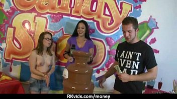 Preview 1 of Weny Moon - Tight teen fucks a man in front of the camera for cash 20