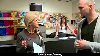 Preview 3 of Mom Son Toon Incest - Tight teen fucks a man in front of the camera for cash 9
