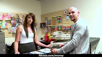 Preview 4 of Mom Son Toon Incest - Tight teen fucks a man in front of the camera for cash 9