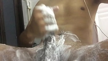 Preview 2 of How Tu Girls Hand In Penis - s. blitzkrieg0167 soapy masturbation