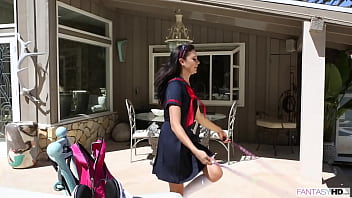 Preview 1 of Balkon Rauchen - The Neighbor Turned Ariana Marie Into A Cum Loving Whore