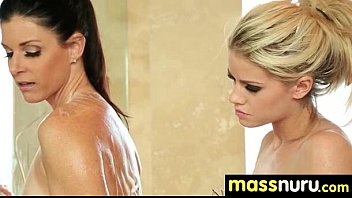 Preview 1 of Sele Bed - Nuru Massage Ends with a Hot Shower Fuck 1