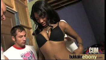 Preview 2 of Kery Woodman - Gorgeous ebony lady sucks white dicks and gangbang fucking 22
