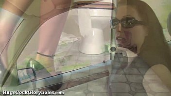 Preview 1 of Sooper Sexy - Messy Public Gloryhole Blowjob!
