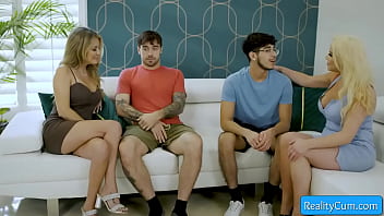 Preview 2 of Julianna Vega Sex Video - Busty milf with perky pierced nipples sedusec teen boy for his hard fat dick - Spencer Scott,  Diego Perez