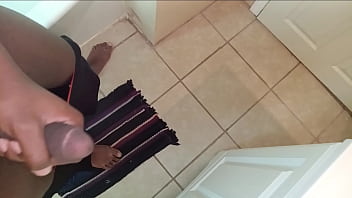 Preview 3 of Foxy Di E Rocco - Stroking in the bathroom pt1