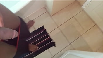 Preview 1 of Foxy Di E Rocco - Stroking in the bathroom pt1
