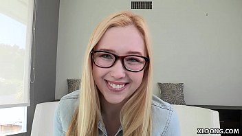 Preview 1 of Snife Ass - Teen Samantha Rone fucks huge cock